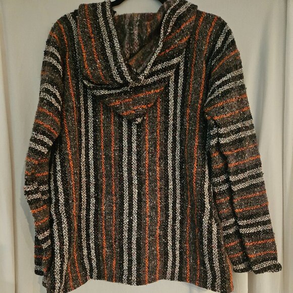 San Jose Baja Gray Poncho Sweater Hoodie Size M  NWT - Picture 4 of 7